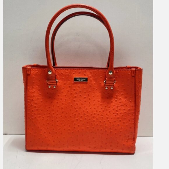 kate spade Handbags - Kate Spade Wellesley Quinn Bag in Ostrich Flame EUC